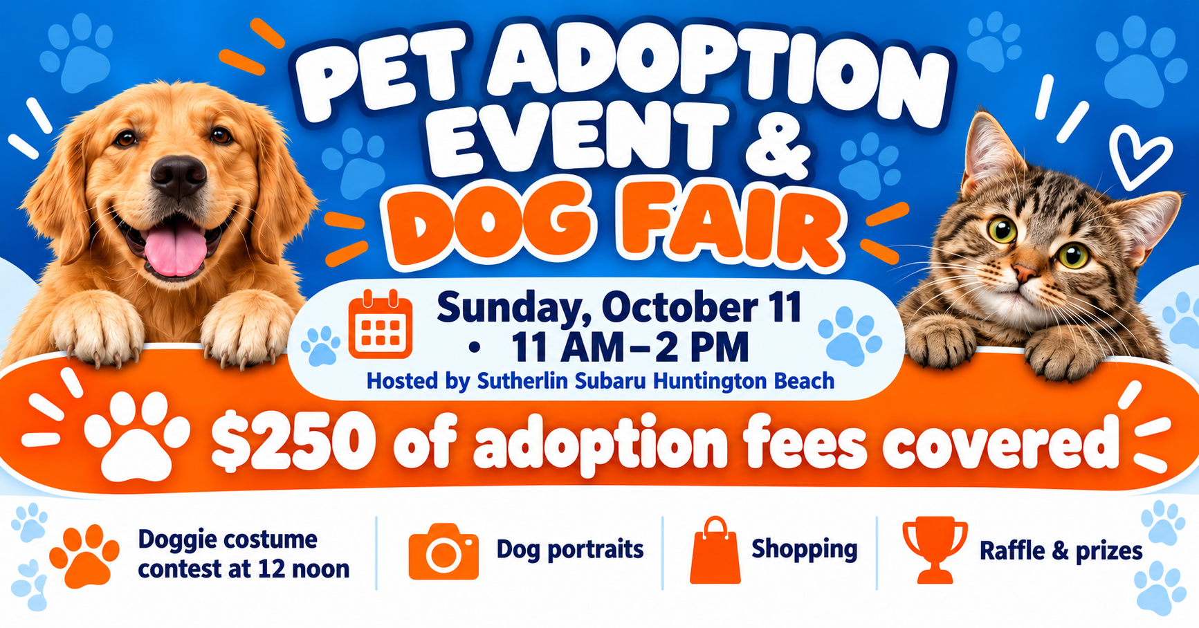 Pet Adoption Event at Sutherlin Subaru Huntington Beach